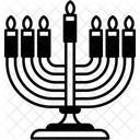 Hanoukka Menorah Juif Icône
