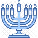 Hanoukka Menorah Juif Icône