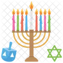 Hanukkah Star Modern Icon