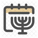 하누카 유대인 축제 아이콘