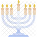 Hanukkah Menorah Jewish Icon