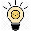Lightbulb Smile Happy Icon