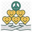 Happiness Peace Emoji  Icon