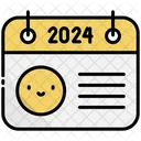 Happy Calendar 2024 Icon