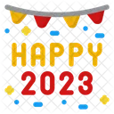 Happy 2023  Icon