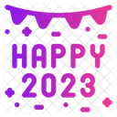 Happy 2023  Icon