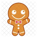 Happy Face Gingerbread Icon