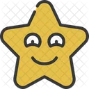 Happy Emoji Star Icon