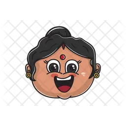 Happy Aunt Emoji Icon
