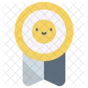 Badge Smile Happy Icon