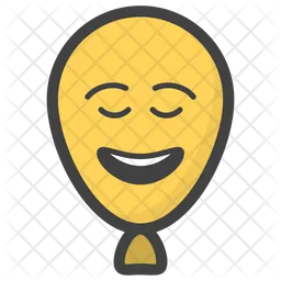 Happy Balloon Emoji Icon