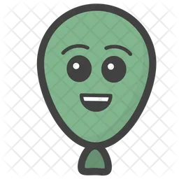 Happy Balloon Emoji Icon