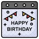 Happy Birthday Calendar Icon
