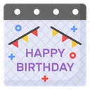 Happy Birthday Calendar Icon