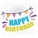 Birthday Celebration Party Icon