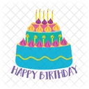 Happy Birthday Cake  Icon