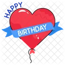 Celebrate Decoration Birthday Icon