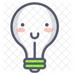 Happy bulb  Icon