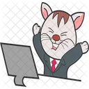 Business Cat Icon