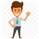 Happy Businessman  Icon
