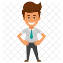 Happy Businessman  Icon
