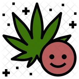 Happy Cannabis  Icon