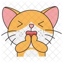 Happy Cat Cute Icon