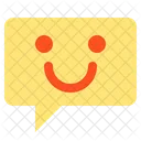 Happy Chat Bubble Chat Communication Icon