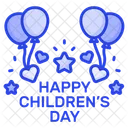 Happy Children Day Icon