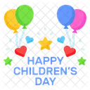 Happy Children Day Icon