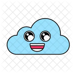 Happy Cloud Emoji Icon