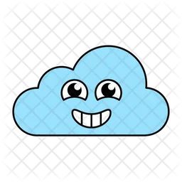 Happy Cloud Emoji Icon