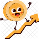 Coin Money Growth Icon