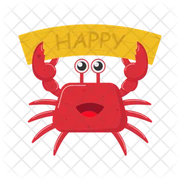 Happy crab  Icon