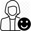 행복한 고객 만족 기쁨 아이콘