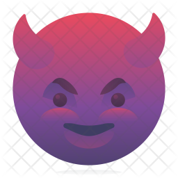 Happy devil Emoji Icon - Download in Flat Style