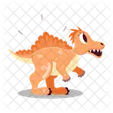 Dinosaur Stickers Dinosaur Cartoon Dinosaur Mascot Icon