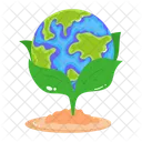 Happy earth day  Icon