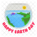 Happy earth day  Icon