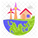 Happy earth day  Icon