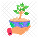 Happy earth day  Icon