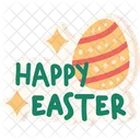 Happy Easter Easter Sticker Easter Egg Icon