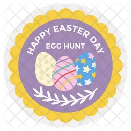 Happy Easter Badge  Icon