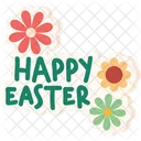 Happy Easter Greeting  Icon