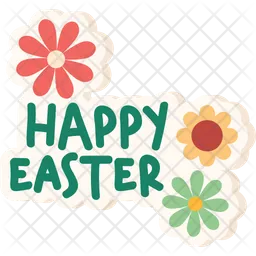 Happy Easter Greeting  Icon