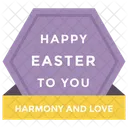 Blessed Easter Easter Congratulation Happy Easter Icon