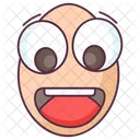 Edible Happy Egg Egg Shell Icon