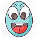 Edible Happy Egg Egg Shell Icon
