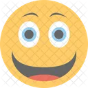 Happy Surprised Emoticon Icon