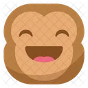Happy Laugh Monkey Icon